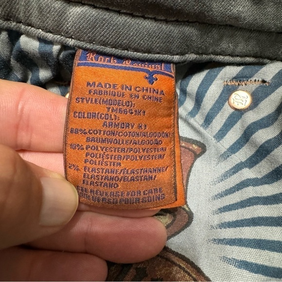 Rock Revival Armory Biker Distressed Men’s Faded Gray Jeans Size 42 - Picture 10 of 14